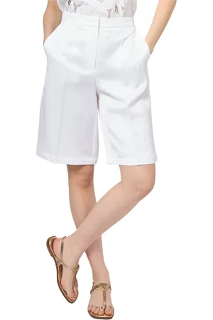 HUGO BOSS Mujer, Pantalones cortos, Blanco, Talla: S