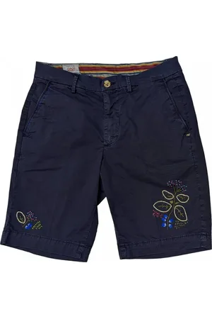 BOB der Bär Hombre, Pantalones cortos, Azul, Talla: M