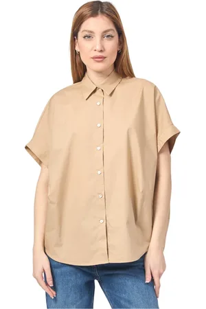 Manila Grace Mujer, Blusas y Camisas, Marrón, Talla: M