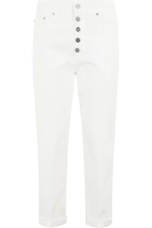 Dondup Mujer, Pantalones, Blanco, Talla: W28