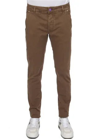 Hand Picked Hombre, Pantalones, Marrón, Talla: W38