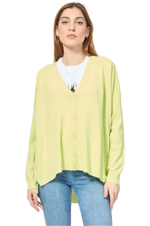 Manila Grace Mujer, Jerseys, Amarillo, Talla: M