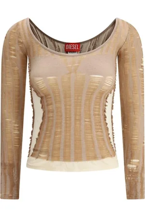 Diesel Mujer, Camisetas, Marrón, Talla: M