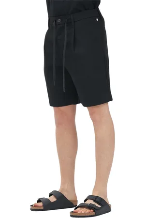 SELECTED Hombre, Pantalones cortos, Negro, Talla: 2XL