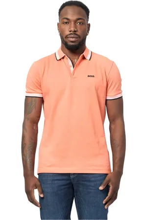 HUGO BOSS Hombre, Camisetas, Naranja, Talla: M