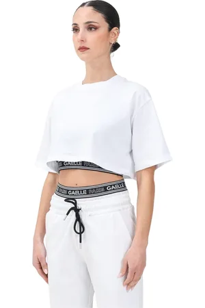 GAËLLE Mujer, Camisetas, Blanco, Talla: XS
