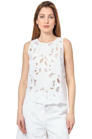 HUGO BOSS Mujer, Camisetas, Blanco, Talla: M