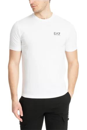EA7 Hombre, Camisetas, Blanco, Talla: 2XL