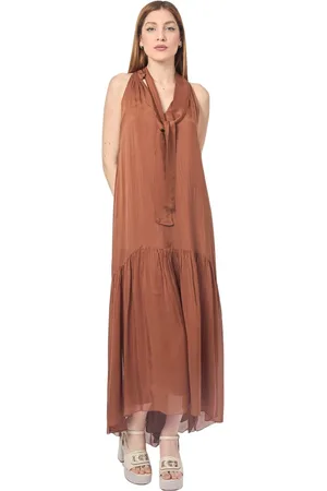 Manila Grace Mujer, Vestidos, Marrón, Talla: S