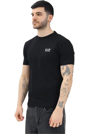 EA7 Hombre, Camisetas, Negro, Talla: M