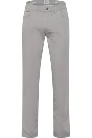 Brax Hombre, Pantalones, Gris, Talla: W36 L34
