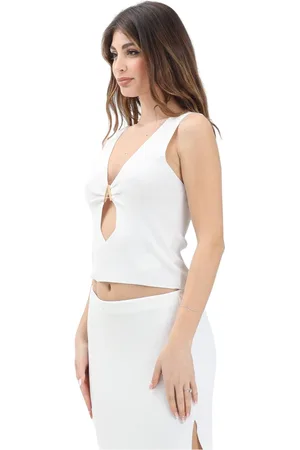 AKEP Mujer, Camisetas, Blanco, Talla: M