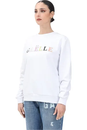 GAËLLE Mujer, Sudaderas, Blanco, Talla: S