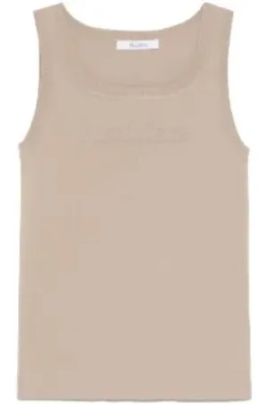 Max Mara Mujer, Camisetas, Marrón, Talla: S