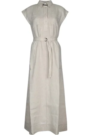 Brunello Cucinelli Mujer, Vestidos, Gris, Talla: S