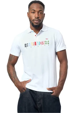 HARMONT&BLAINE Hombre, Camisetas, Blanco, Talla: 2XL