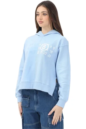 Maison Margiela Mujer, Sudaderas, Azul, Talla: XS