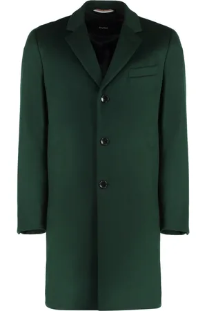 HUGO BOSS Hombre, Abrigos, Verde, Talla: M