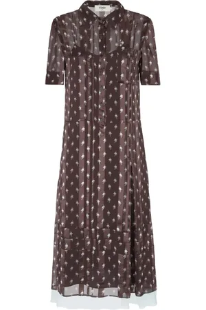 Fendi Mujer, Vestidos, Marrón, Talla: M