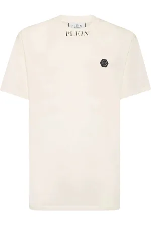 Philipp Plein Hombre, Camisetas, Blanco, Talla: XL