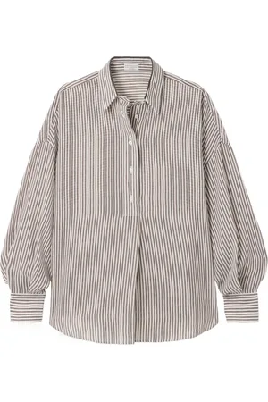 Brunello Cucinelli Mujer, Blusas y Camisas, Marrón, Talla: XS
