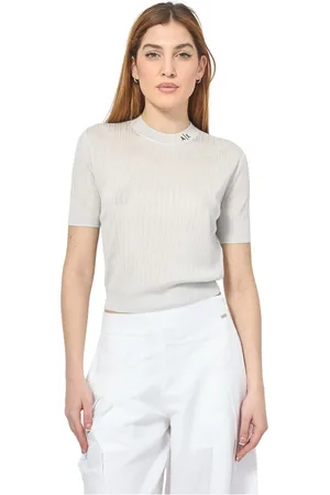 Armani Exchange Mujer, Camisetas, Blanco, Talla: S