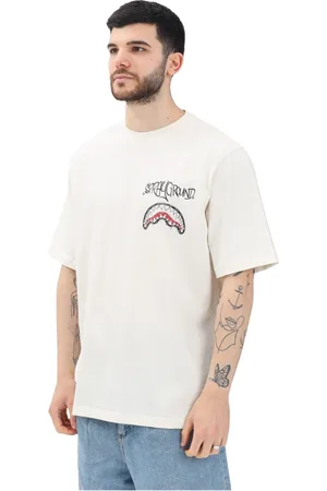 Sprayground Hombre, Camisetas, Blanco, Talla: L