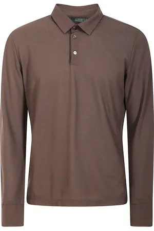ZANONE Hombre, Camisetas, Marrón, Talla: 2XL