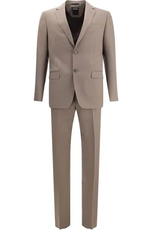 Ermenegildo Zegna Hombre, Trajes, Marrón, Talla: XL