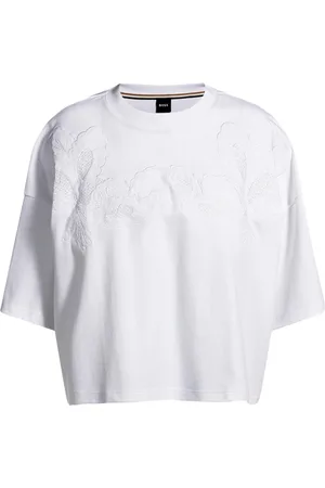 HUGO BOSS Mujer, Camisetas, Blanco, Talla: M