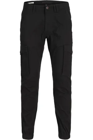 JACK & JONES Hombre, Pantalones, Negro, Talla: W34 L34