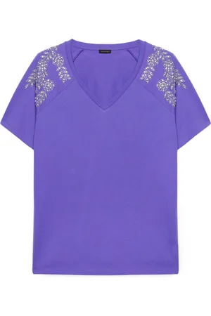 Fiorella rubino Mujer, Camisetas, Púrpura, Talla: L