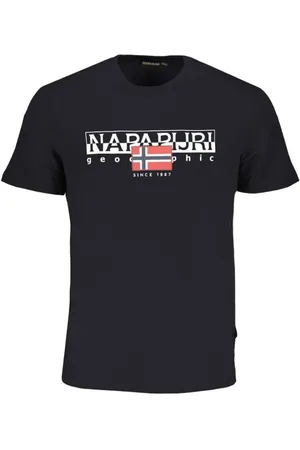 Napapijri Hombre, Camisetas, Negro, Talla: S