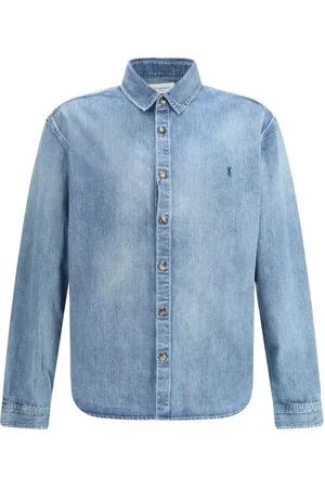 Saint Laurent Hombre, Camisas, Azul, Talla: M