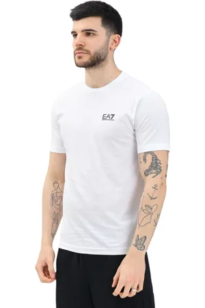 EA7 Hombre, Camisetas, Blanco, Talla: 2XL