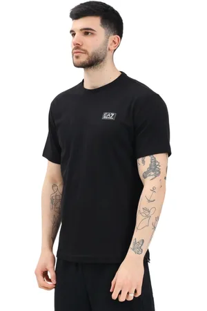 EA7 Hombre, Camisetas, Negro, Talla: L