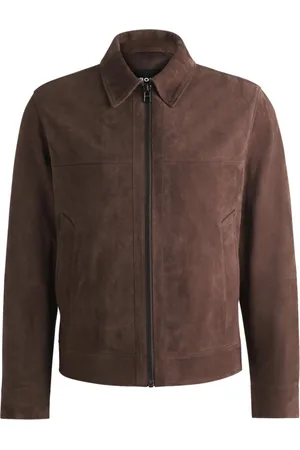 HUGO BOSS Hombre, Chaquetas, Marrón, Talla: L