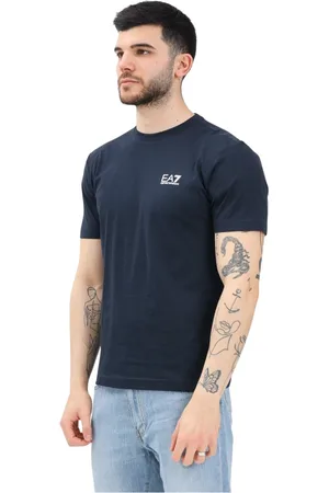 EA7 Hombre, Camisetas, Azul, Talla: 3XL