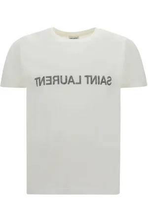 Saint Laurent Hombre, Camisetas, Blanco, Talla: L
