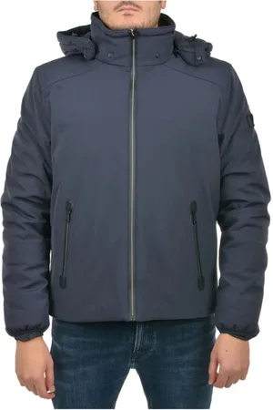 YES ZEE BY ESSENZA Hombre, Chaquetas, Azul, Talla: S