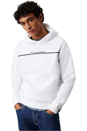 Calvin Klein Hombre, Sudaderas, Blanco, Talla: M