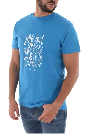 Bikkembergs Hombre, Camisetas, Azul, Talla: S