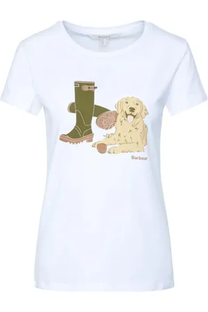 Barbour Mujer, Camisetas, Blanco, Talla: S