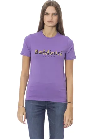 BALDININI Mujer, Camisetas, Púrpura, Talla: L