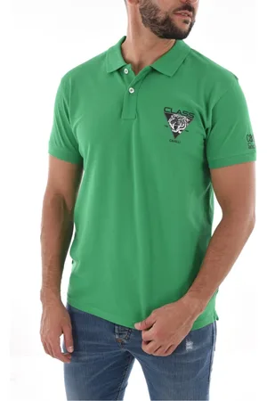 Roberto Cavalli Hombre, Camisetas, Verde, Talla: L