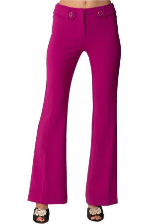 SIMONA CORSELLINI Mujer, Pantalones, Púrpura, Talla: M