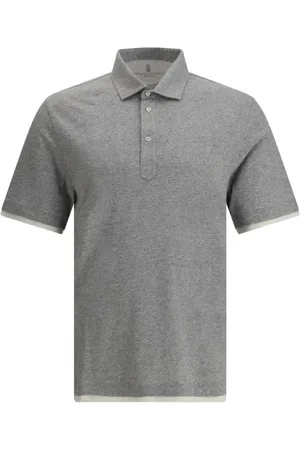 Brunello Cucinelli Hombre, Camisetas, Gris, Talla: XL