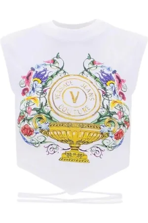 VERSACE Mujer, Camisetas, Blanco, Talla: S