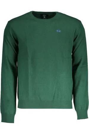 La Martina Hombre, Jerseys, Verde, Talla: M