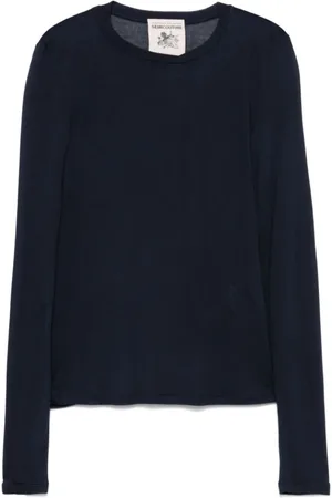 SEMICOUTURE Mujer, Camisetas, Azul, Talla: XS